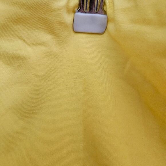 BP Tube Top Crop Strapless Solid Yellow Casual Summer Plus Vacation Neutral - Picture 9 of 10